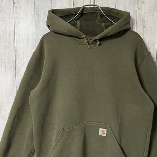 カーハート(carhartt)のcarhartt カーハート パーカー 刺繍ロゴ ワンポイントロゴ アースカラー(パーカー)