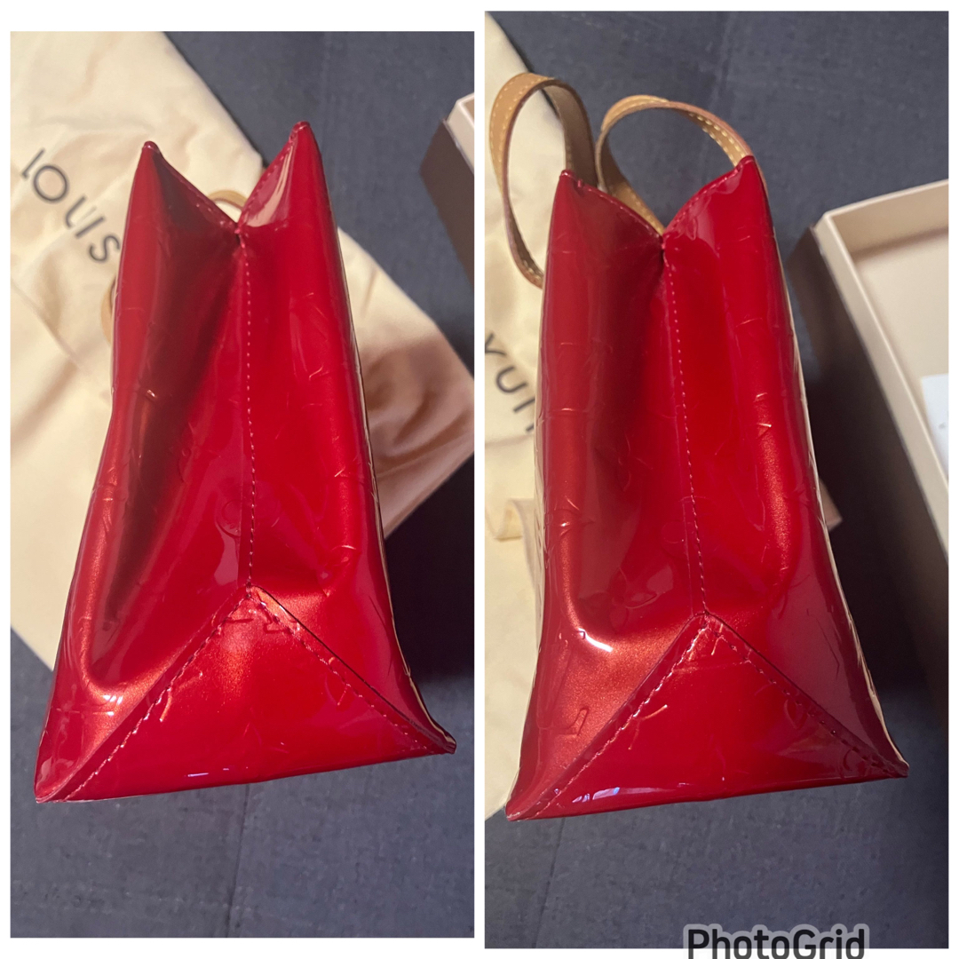 LOUIS VUITTON(ルイヴィトン)のルイヴィトン　リードPM美品　ヴェルニ赤 レディースのバッグ(ハンドバッグ)の商品写真