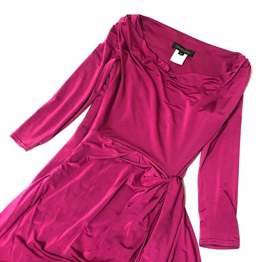 TADASHI SHOJIロングドレス(ピンク色)美品