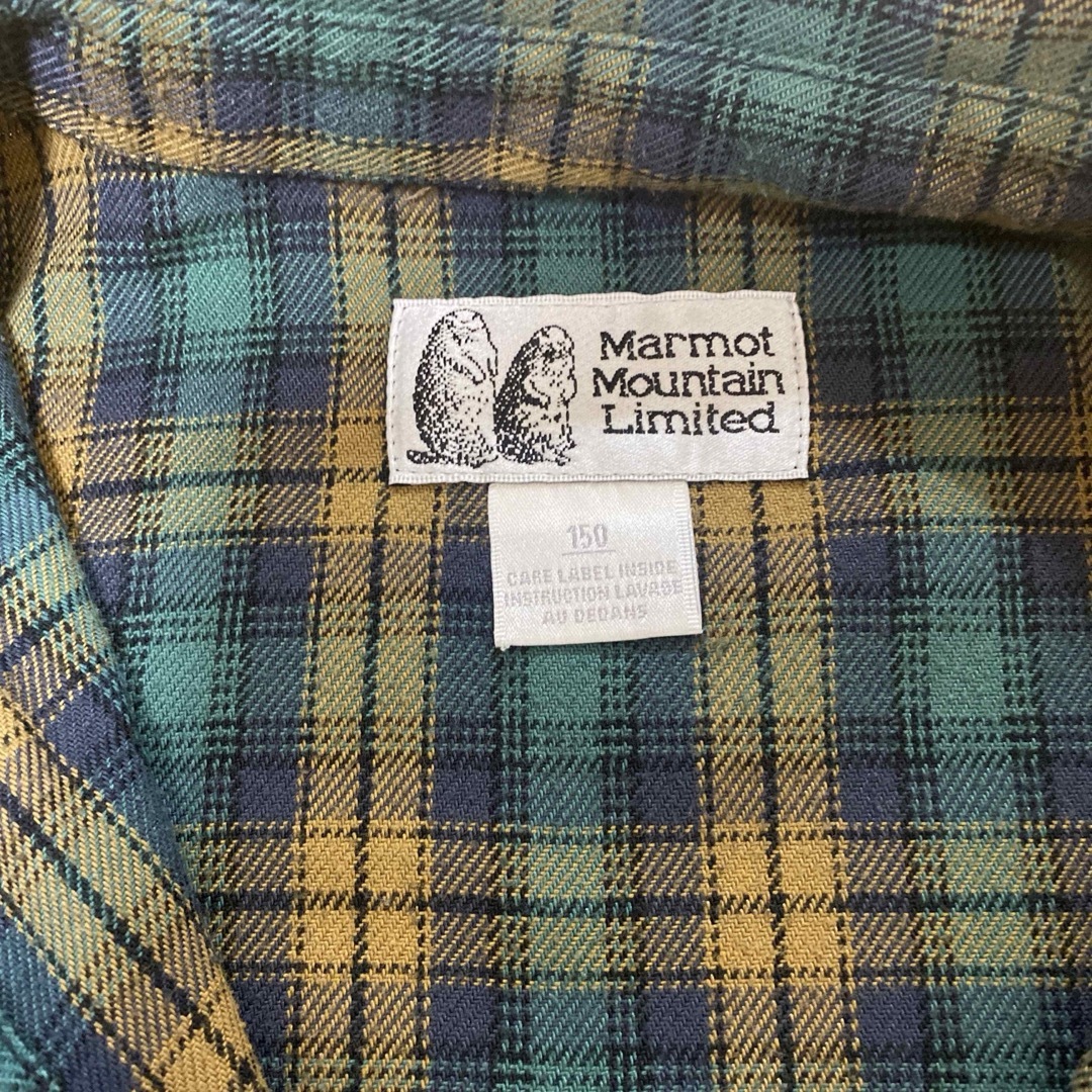 MARMOT(マーモット)のマーモット  チェックシャツ キッズ/ベビー/マタニティのキッズ服男の子用(90cm~)(Tシャツ/カットソー)の商品写真