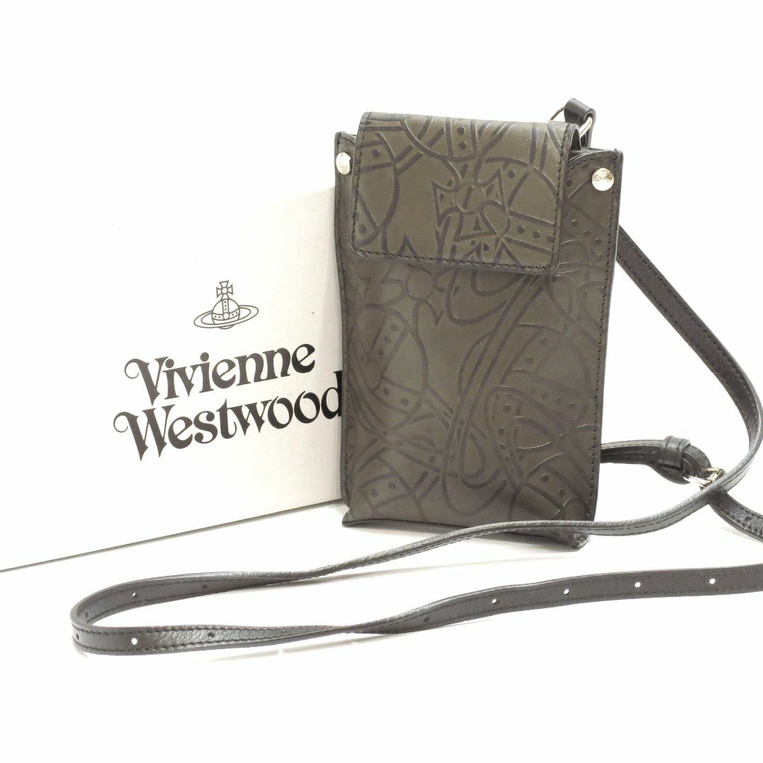 Vivienne Westwood(ヴィヴィアンウエストウッド)のヴィヴィアンウェストウッド　サコッシュ　アーサー　ショルダーバッグ　ダークグリーン系　Vivienne Westwood　18674313 レディースのバッグ(ショルダーバッグ)の商品写真