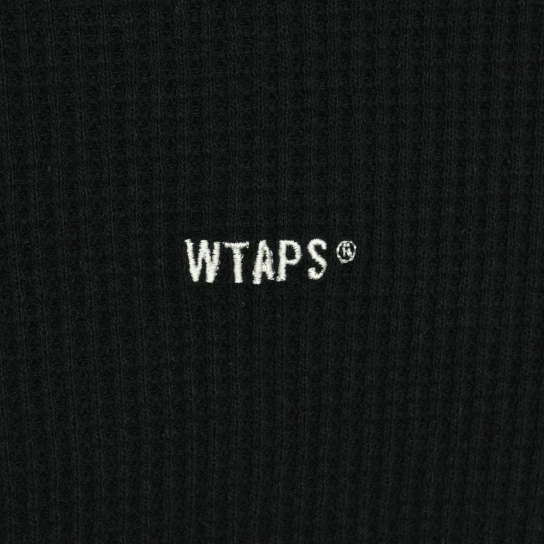 【新品】wtaps 23AW WAFFLE 01 LS ブラック Sサイズ
