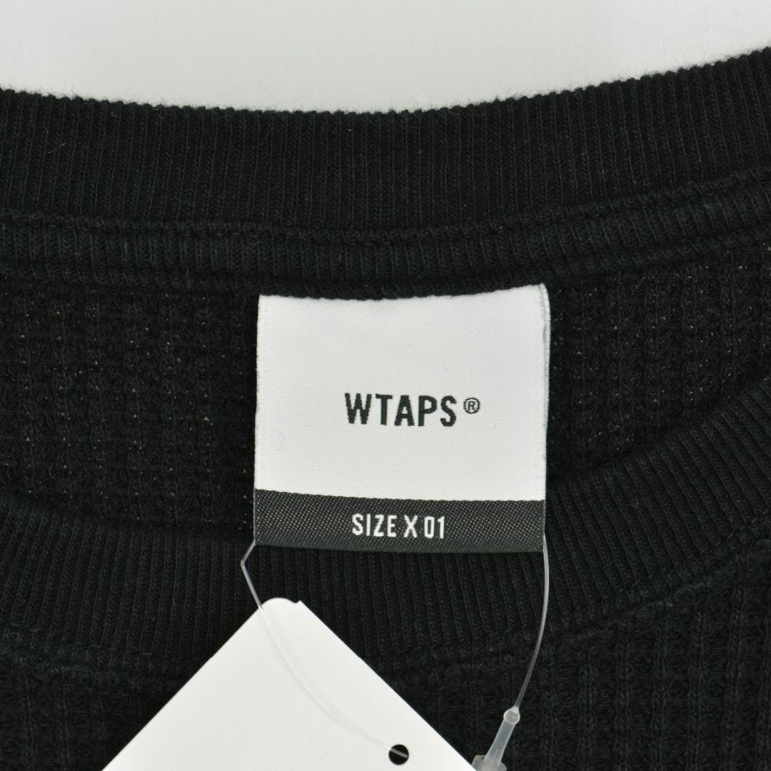 【新品】wtaps 23AW WAFFLE 01 LS ブラック Sサイズ