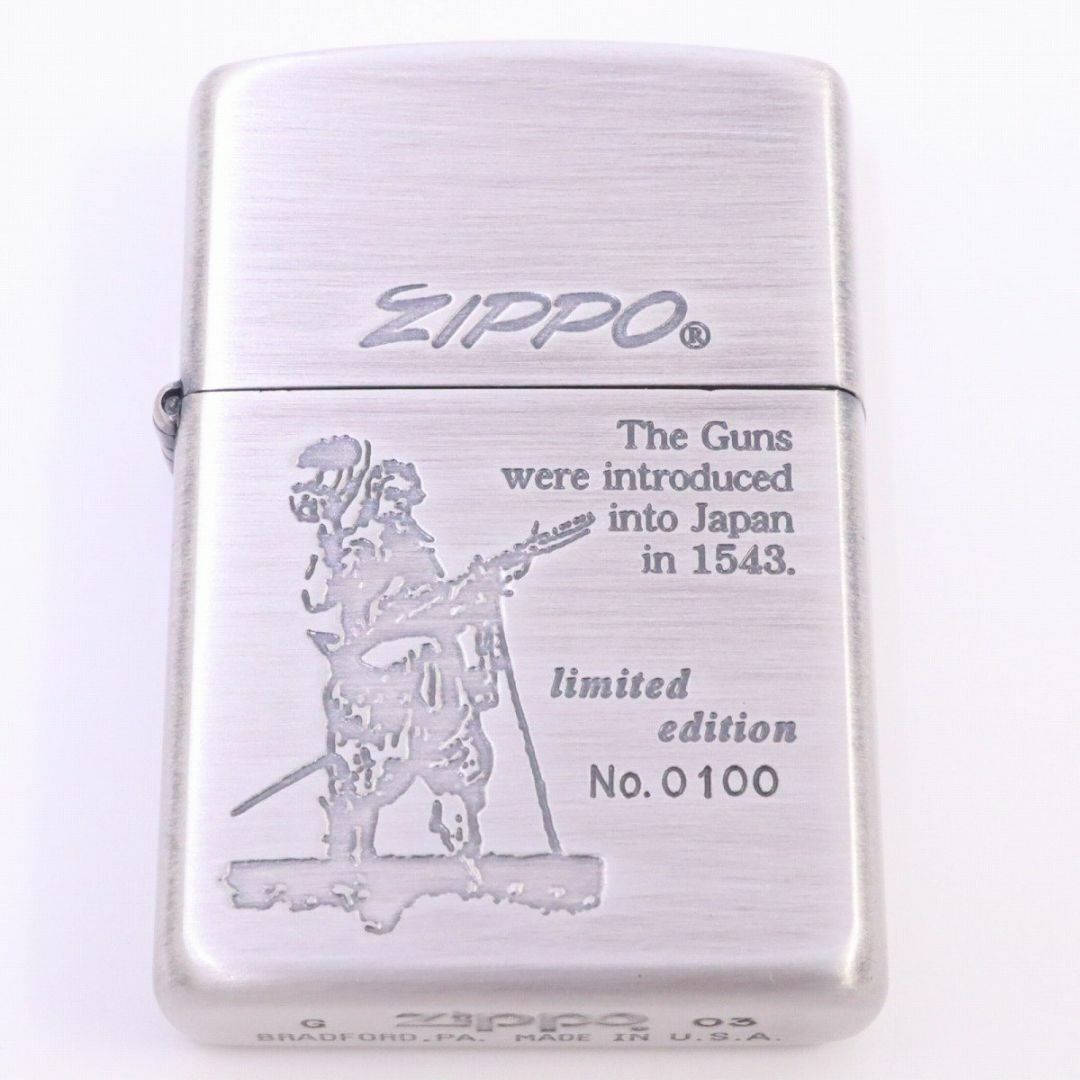 ZIPPO - ZIPPO ジッポ オイルライター 鉄砲伝来 シルバー色 限定品の