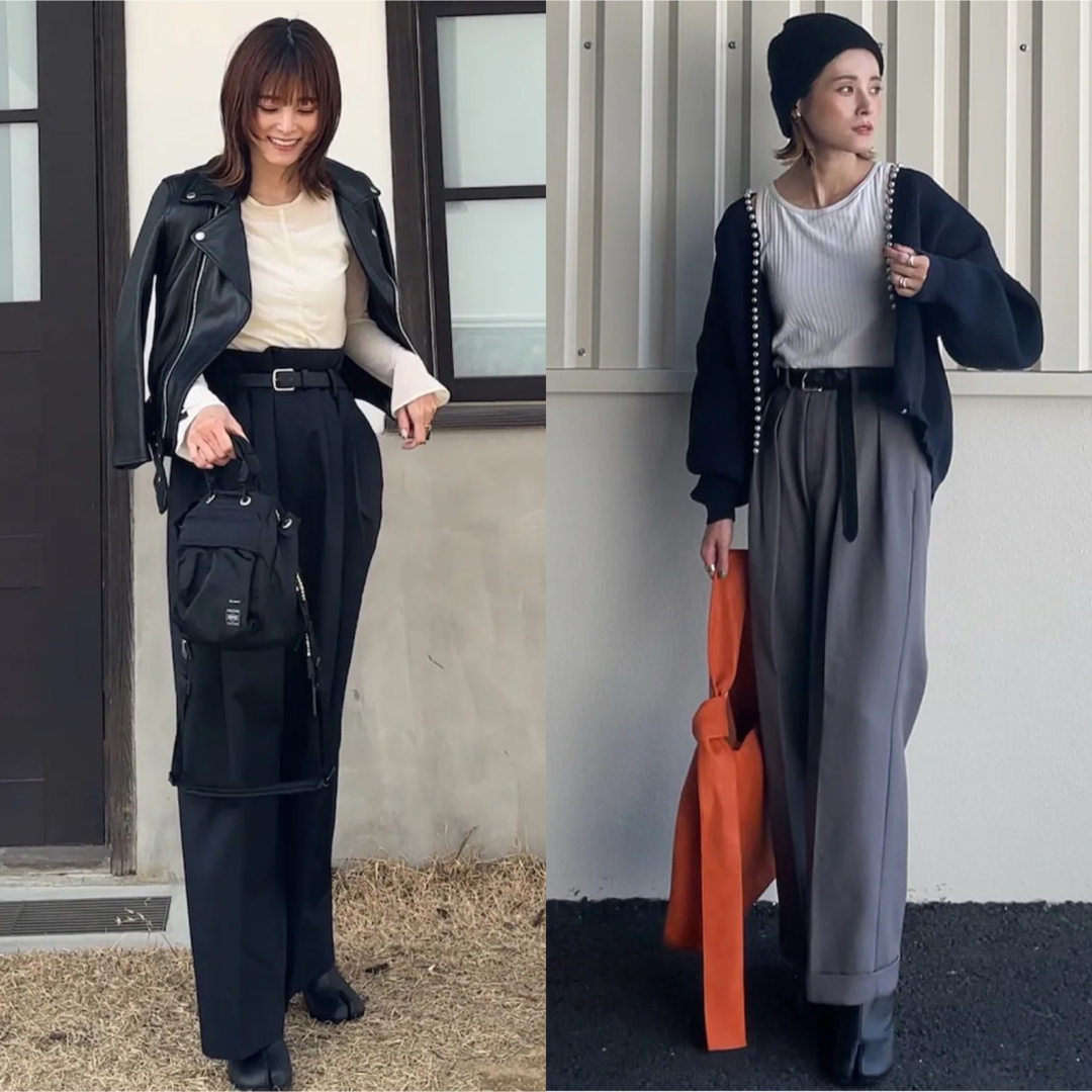 TODAYFUL(トゥデイフル)のstylemixerスクエアバックルレザーベルト黒スタイルミキサー牛革ブラック レディースのファッション小物(ベルト)の商品写真