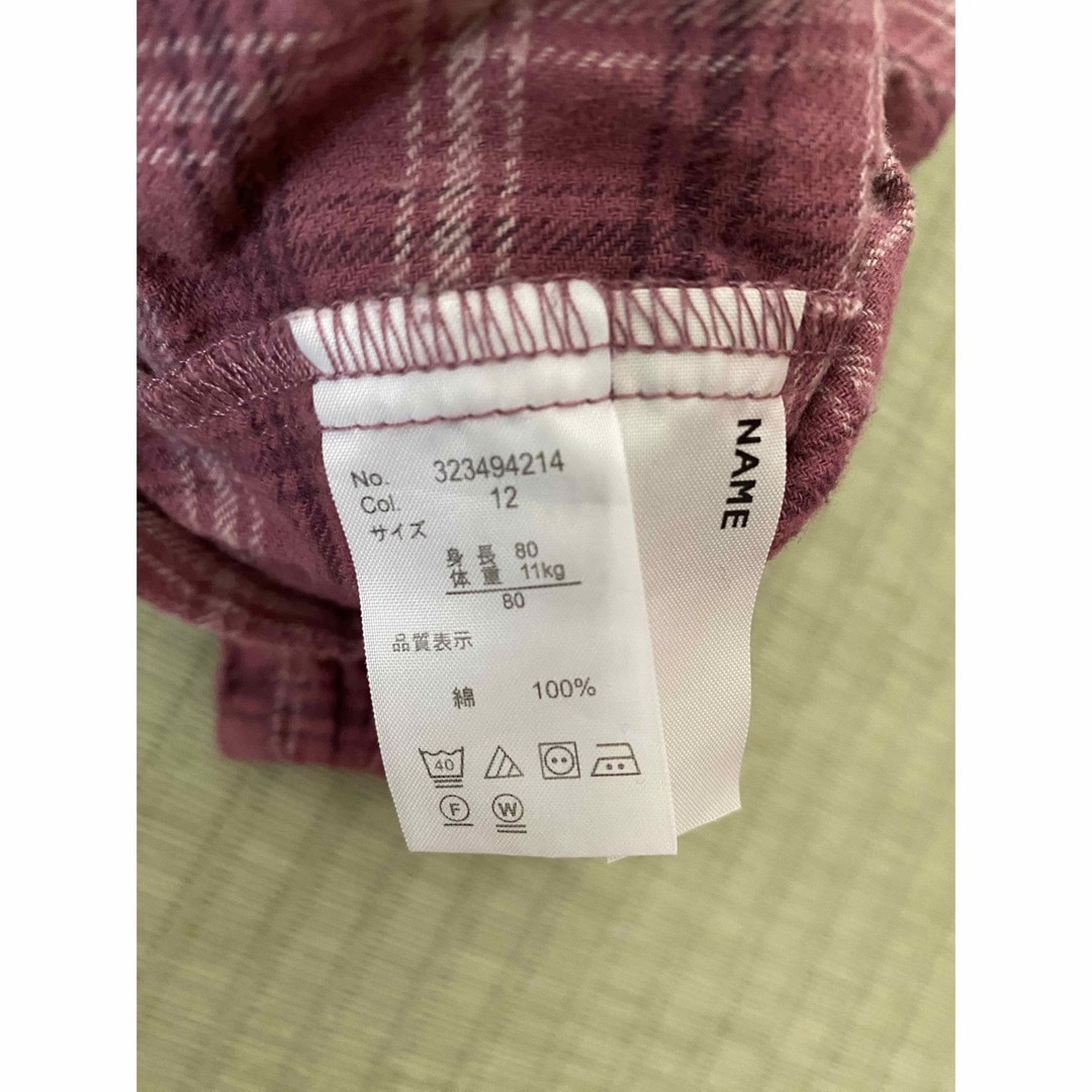 アカチャンホンポ(アカチャンホンポ)のチェックワンピース✳︎80 キッズ/ベビー/マタニティのベビー服(~85cm)(ワンピース)の商品写真