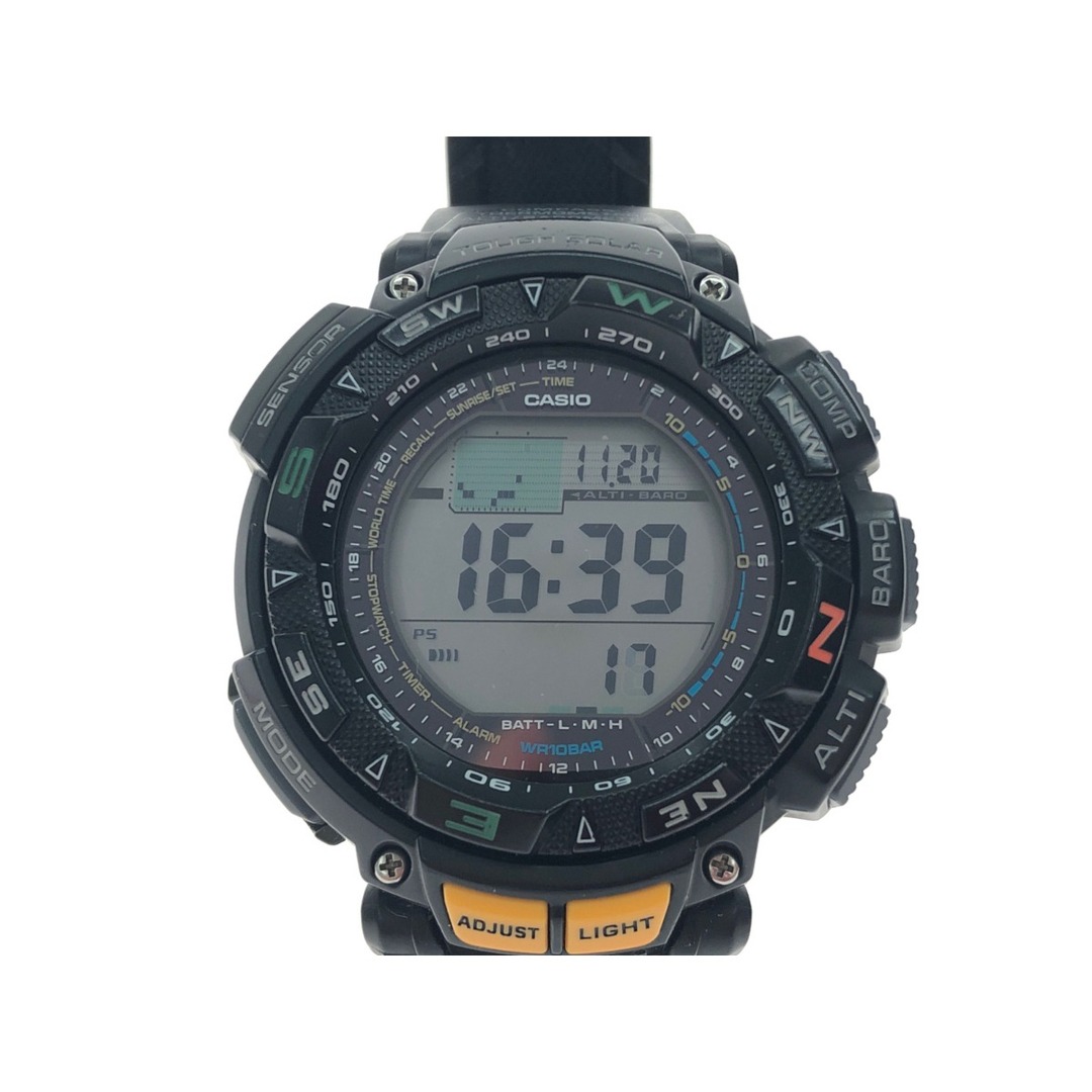 ▼▼CASIO カシオ メンズ腕時計 ソーラー充電 PRO TREK プロトレック  PRG-240 ブラック