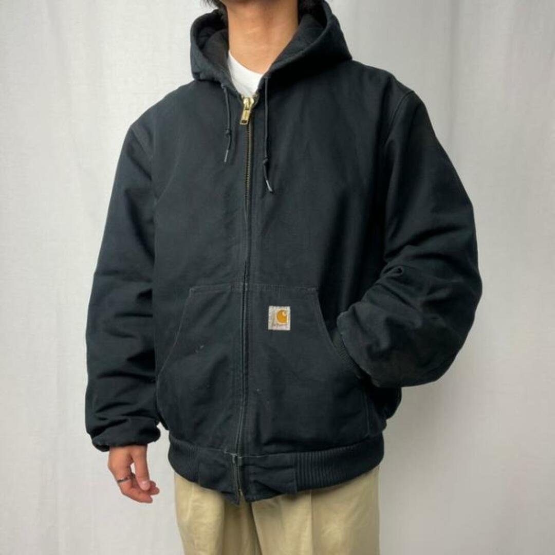 【美品】90s carhartt usa製　アクティブジャケット ブラック