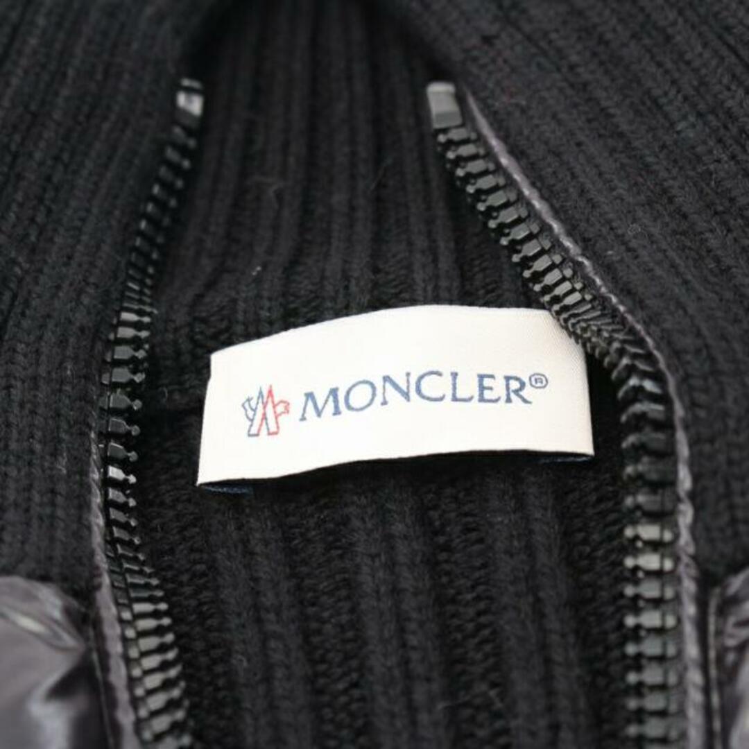 MONCLER(モンクレール)の ダウンジャケット ウール ナイロン ブラック レディースのジャケット/アウター(ダウンジャケット)の商品写真