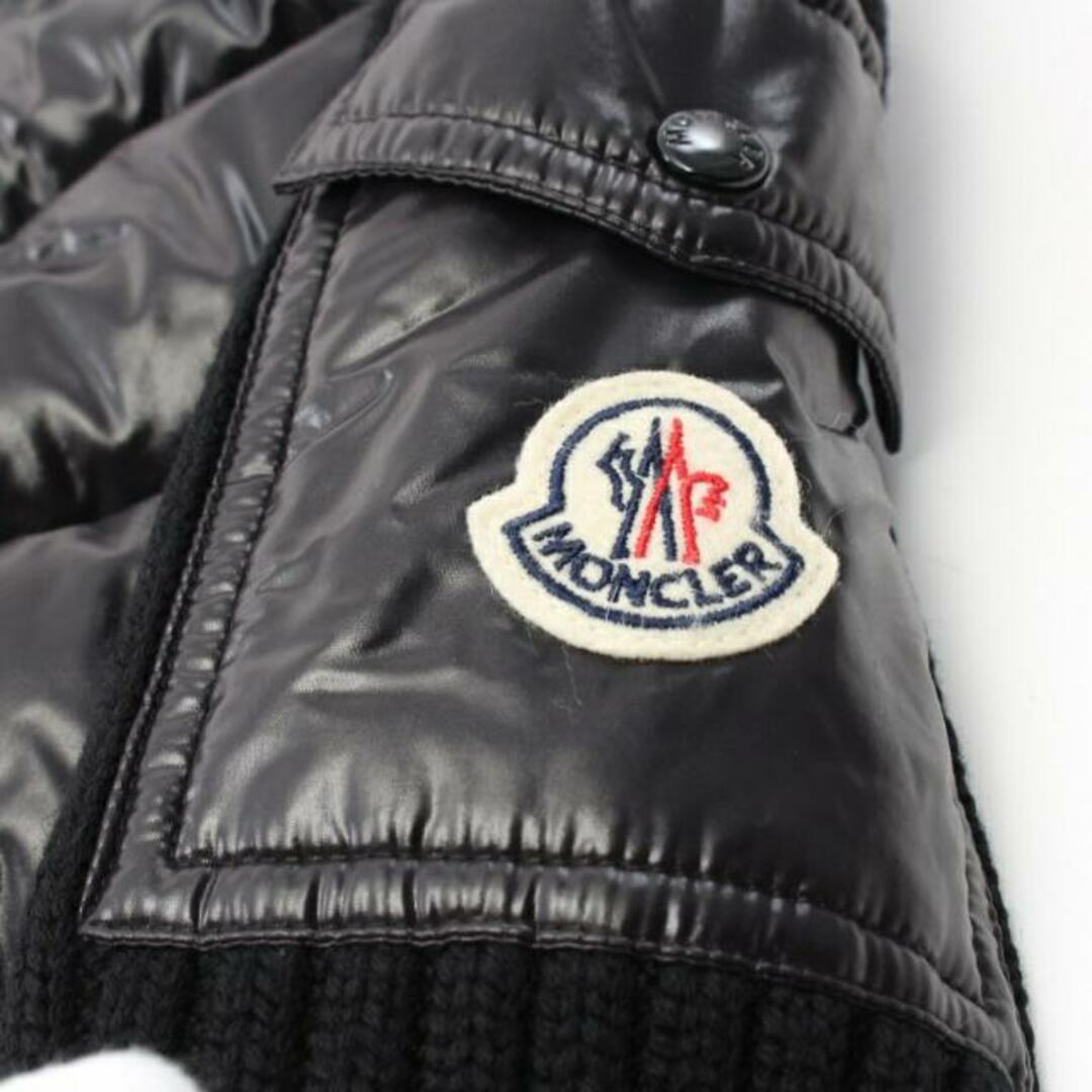 MONCLER(モンクレール)の ダウンジャケット ウール ナイロン ブラック レディースのジャケット/アウター(ダウンジャケット)の商品写真