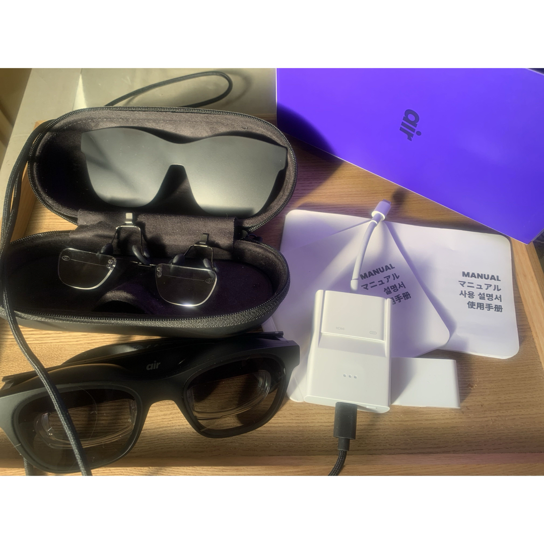 日本Nreal XREAL Air NR-7100RGL ブラックの通販 by kk's shop|ラクマ