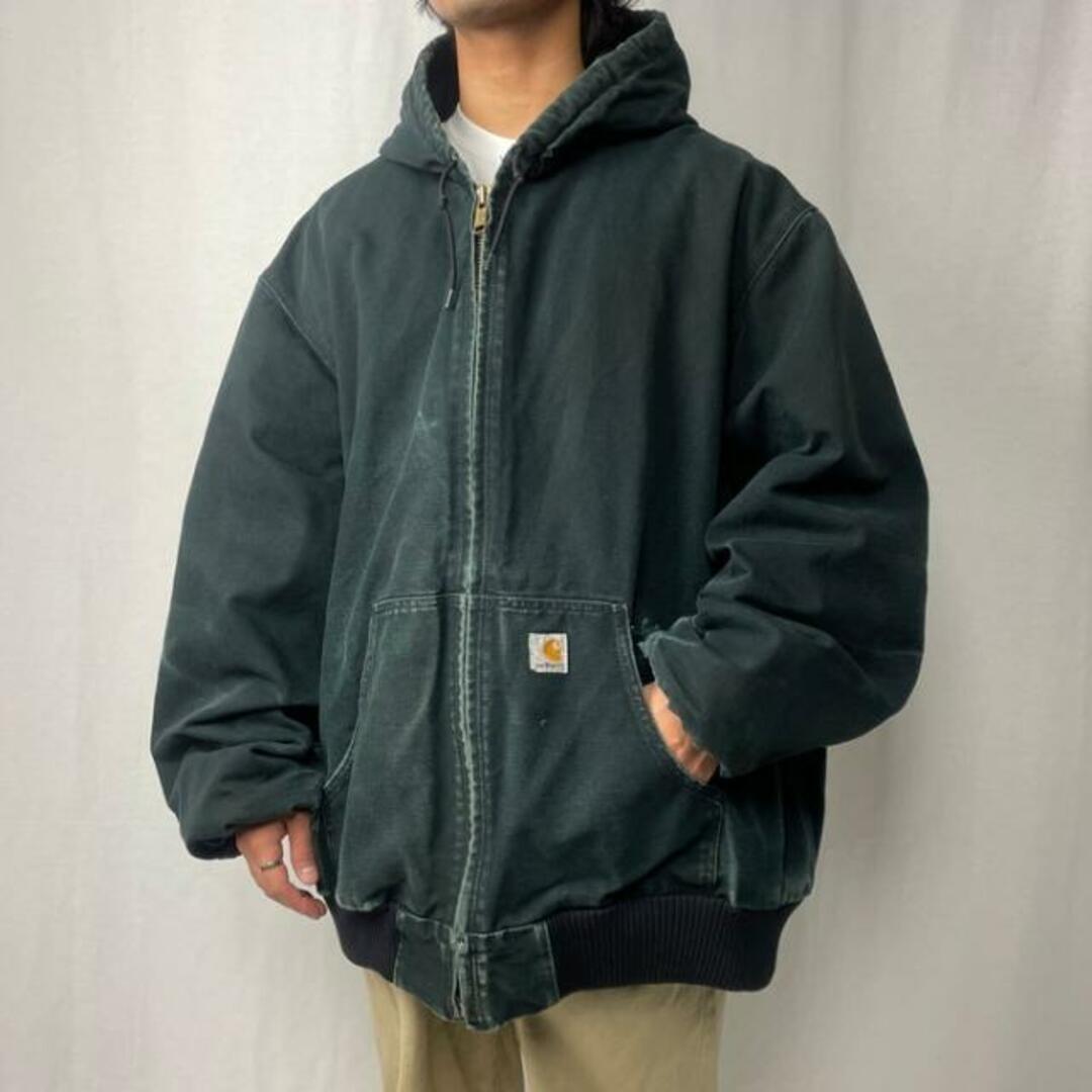 90sヴィンテージCarhartt カーハートダックジャケットフェードブラウン