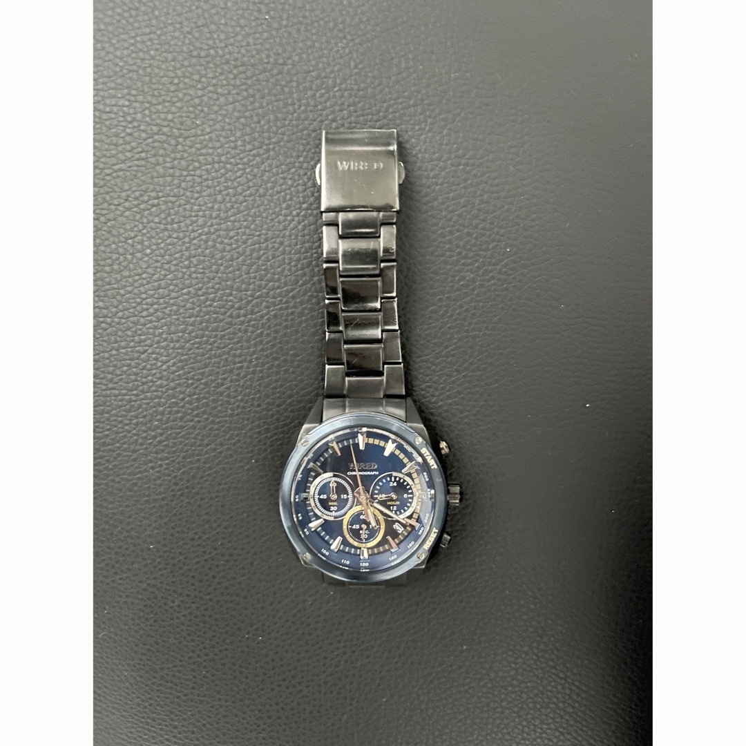 WIRED AGAD416 ブラック×ブルー　腕時計