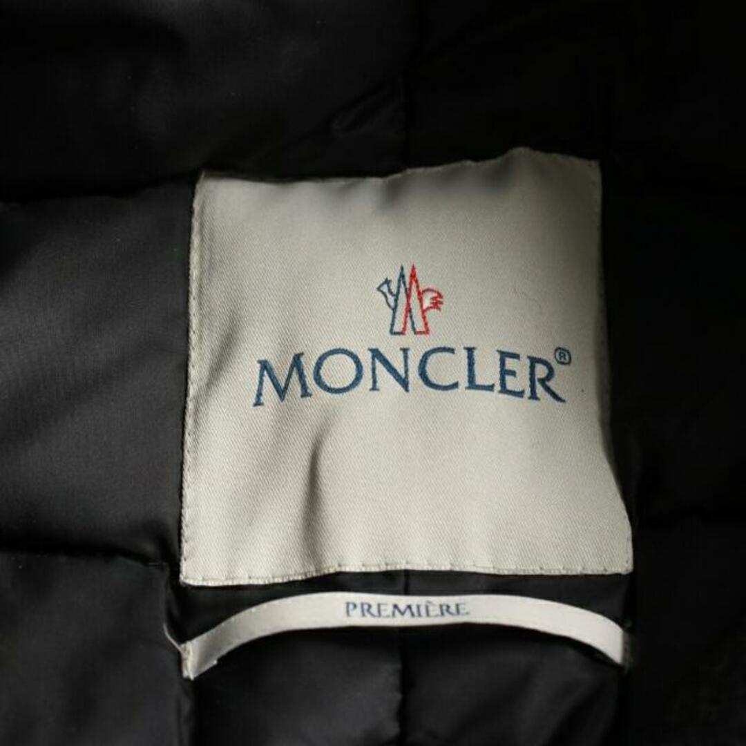 MONCLER(モンクレール)のCAINES ダウンコート ウール ブラック フード付き レディースのジャケット/アウター(ダウンコート)の商品写真
