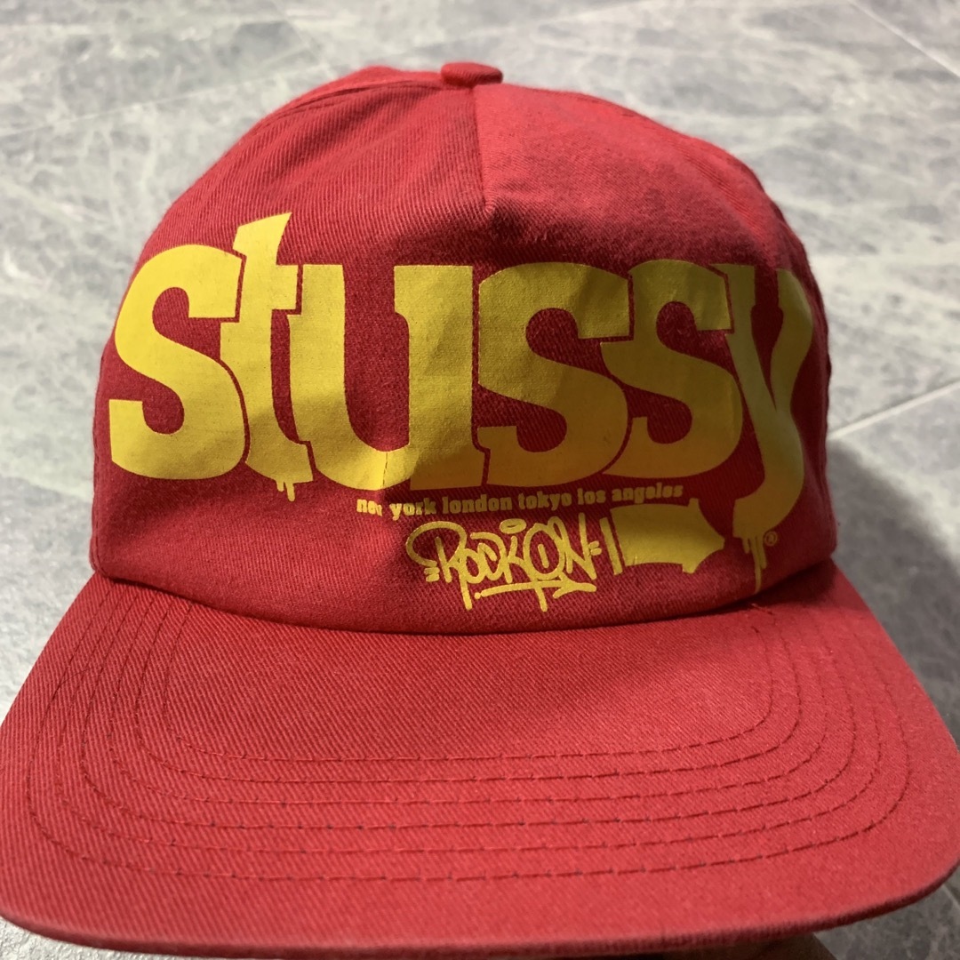 old stussy 90's MADE IN USA ROCK ON CAP