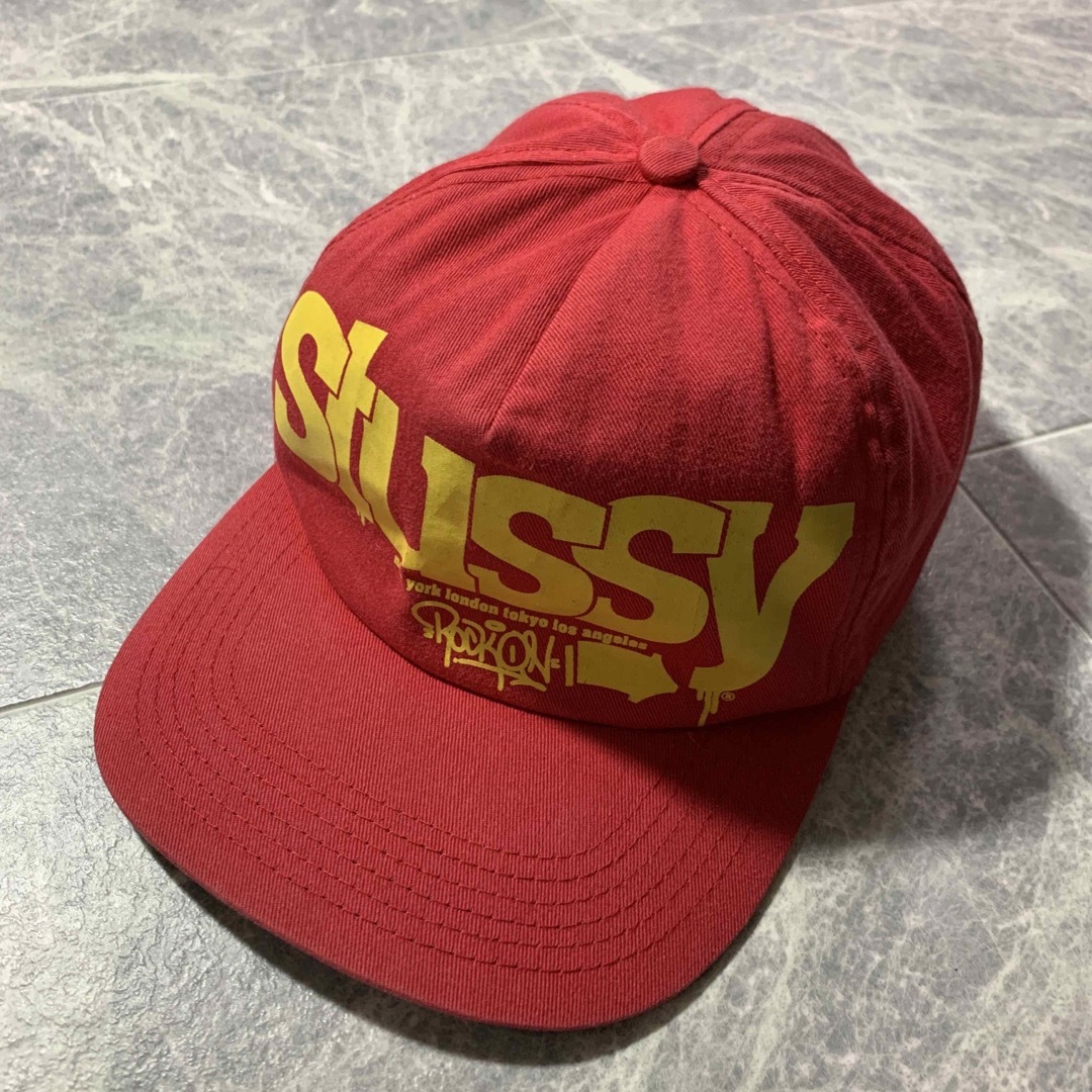 old stussy 90's MADE IN USA ROCK ON CAP