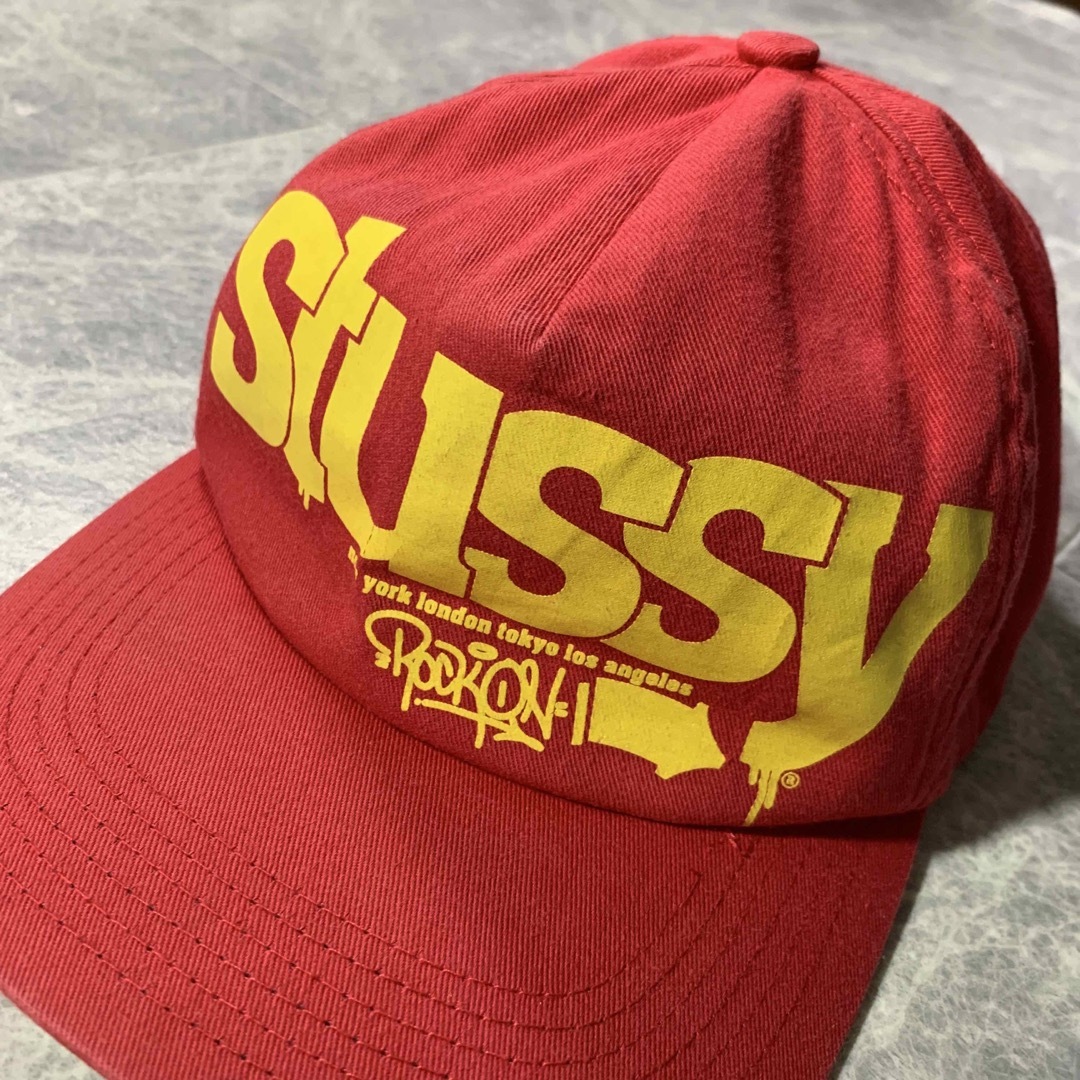 old stussy 90's MADE IN USA ROCK ON CAP | フリマアプリ ラクマ