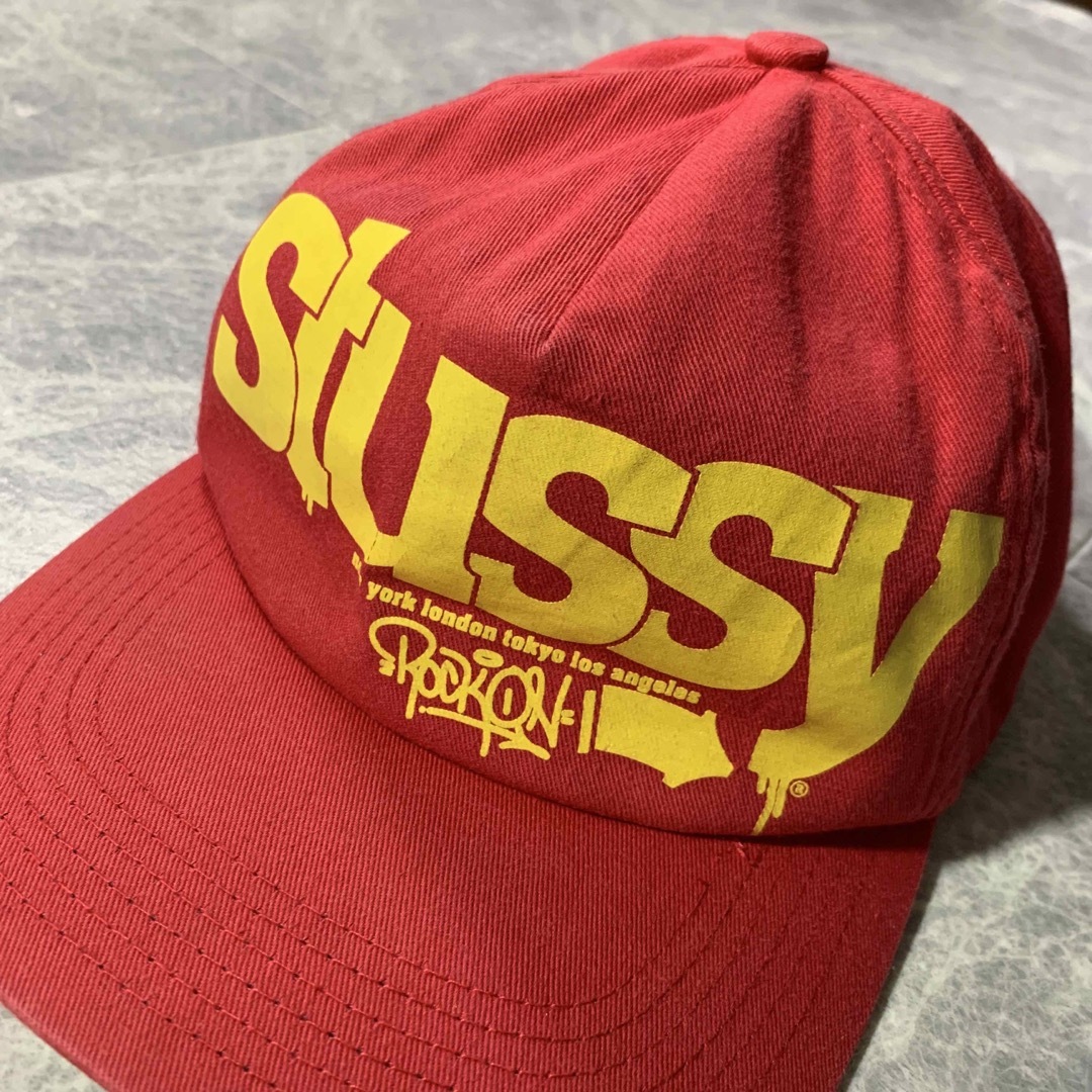 STUSSY(ステューシー)のold stussy 90's MADE IN USA ROCK ON CAP メンズの帽子(キャップ)の商品写真