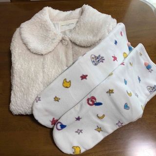 ツモリチサトスリープ(TSUMORI CHISATO SLEEP)のツモリチサト パジャマ モコモコカーディガン＆ソックス(ルームウェア)