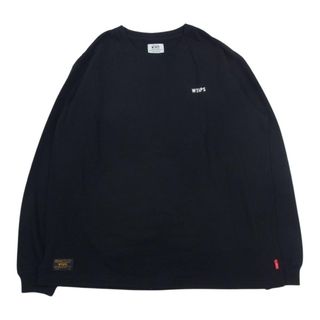 ダブルタップス(W)taps)のWTAPS ダブルタップス カットソー 171ATDT-CSM07 DESIGN LS HERALDRY/TEE.COTTON.LOOPWHEEL 長袖 Tシャツ ブラック系 M【中古】(シャツ)