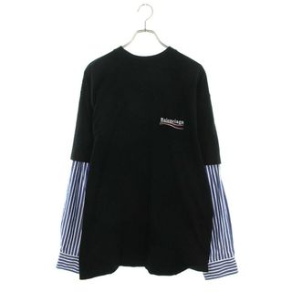 バレンシアガ(Balenciaga)のバレンシアガ  698631 TKVJ1 ポリティカルキャンペーンロゴレイヤード長袖カットソー メンズ 3(Tシャツ/カットソー(七分/長袖))