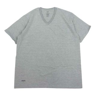 ダブルタップス(W)taps)のWTAPS ダブルタップス 161MYDT-UWM09 SKIVVIES TEE ３ PIECE V NECK T-SHIRTS パック Tシャツ Vネック グレー系 S【新古品】【未使用】【中古】(シャツ)