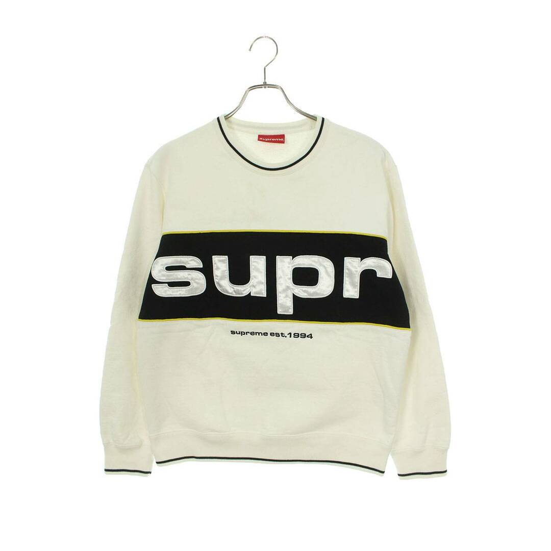 シュプリーム  19AW  Piping Crewneck パイピングロゴクルーネックスウェット メンズ S