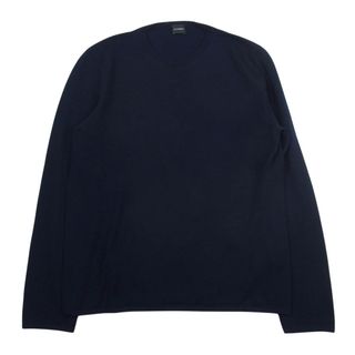 ジルサンダー(Jil Sander)のJIL SANDER ジルサンダー GIU 001 クルーネック ニット カットソー ネイビー系 44【中古】(ニット/セーター)