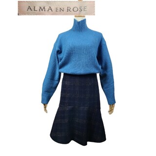 HANAE MORI Knit vintage ウールニットプリーツスカート 9