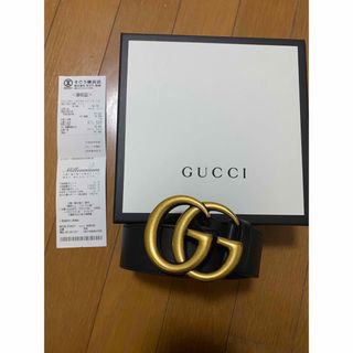 グッチ(Gucci)のGGマーモント カーフスキン ベルト 確実正規品 GUCCI(ベルト)