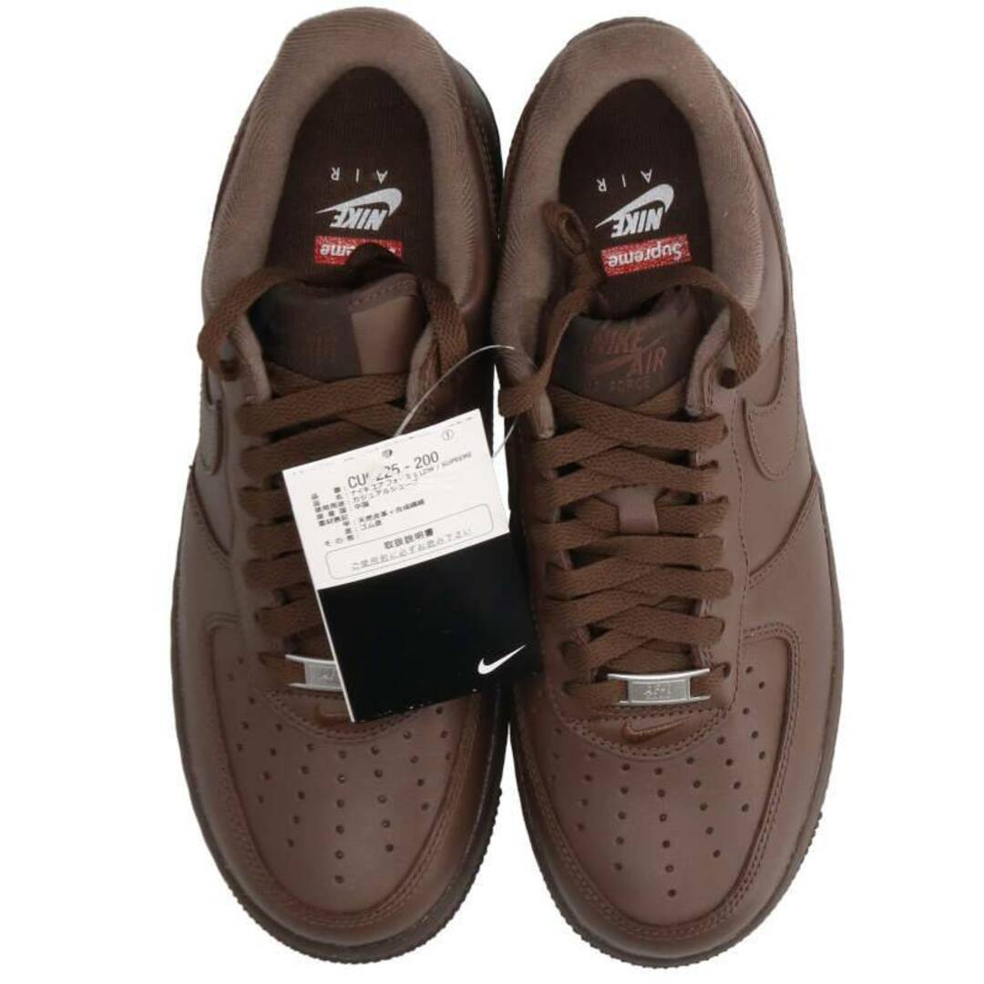 NIKE(ナイキ)のナイキ ×シュプリーム SUPREME  23AW  AIR FORCE 1 LOW BAROQUE BROWN CU9225-200 エアフォースワンロースニーカー メンズ 25.5cm メンズの靴/シューズ(スニーカー)の商品写真