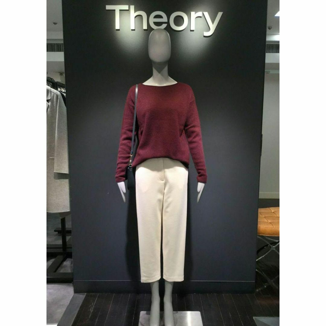 theory - 美品✨ セオリー スラウチーパンツ ストレッチ 秋冬 白 美