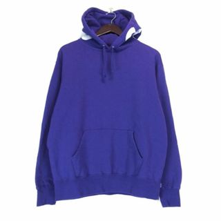 Paneled Hooded Sweatshirt プルオーバーパーカー コットン パープル グリーン 18AW