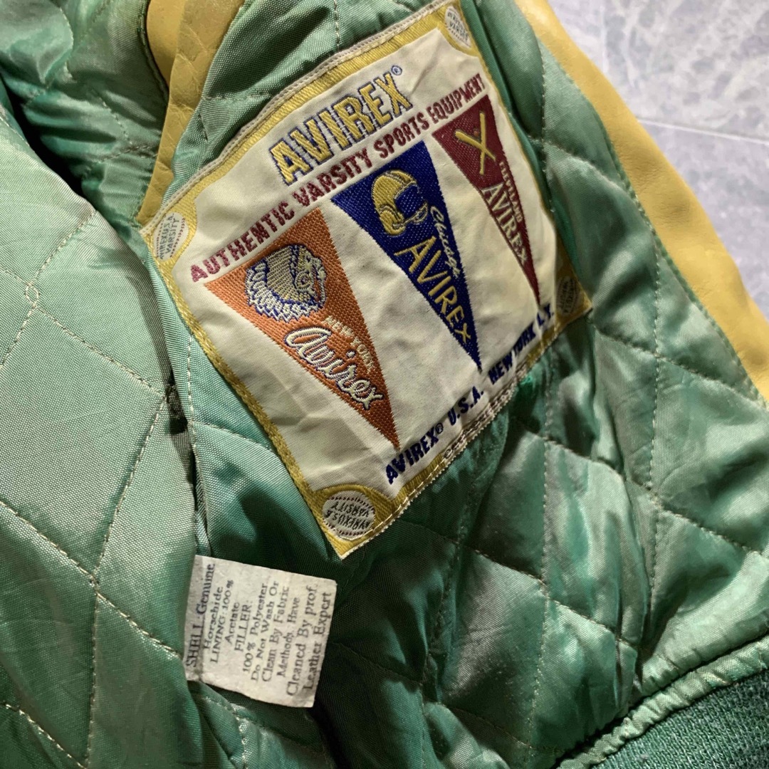 AVIREX - RARE VINTAGE AVIREX オールレザー スタジャンの通販 by