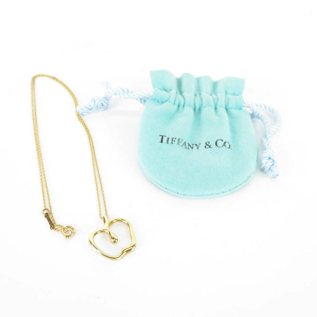 美品 TIFFANY＆Co. ティファニー エルサ ペレッティ アップル ネックレス 750 K18 ペンダント レディース AM5126W315cmトップ横