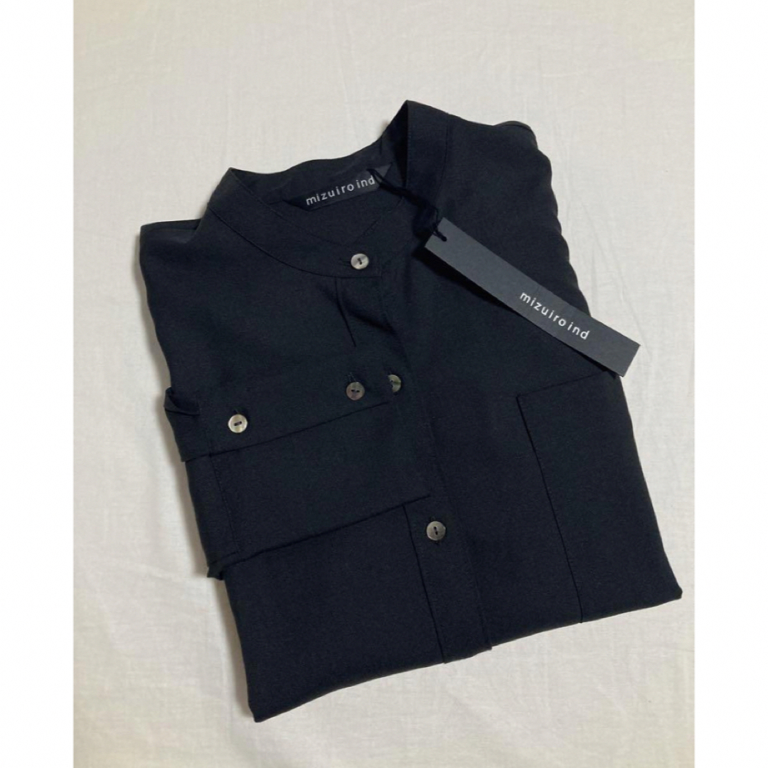 mizuiro ind - 新品 mizuiro ind ミズイロインド T/W バンドカラー