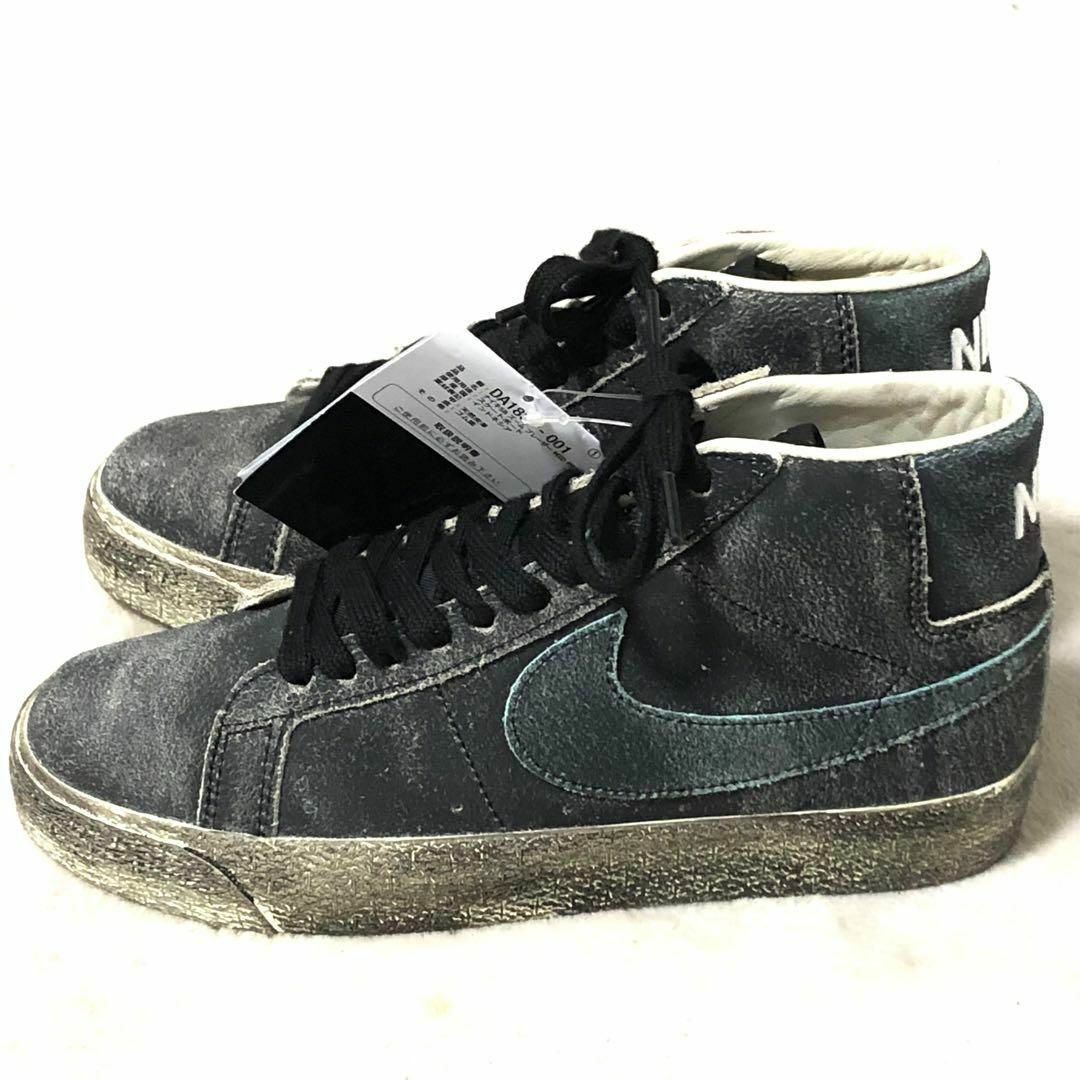 NIKE(ナイキ)のナイキ　スニーカー　ブラック　US6　ZOOM BLAZER MID PRM メンズの靴/シューズ(スニーカー)の商品写真