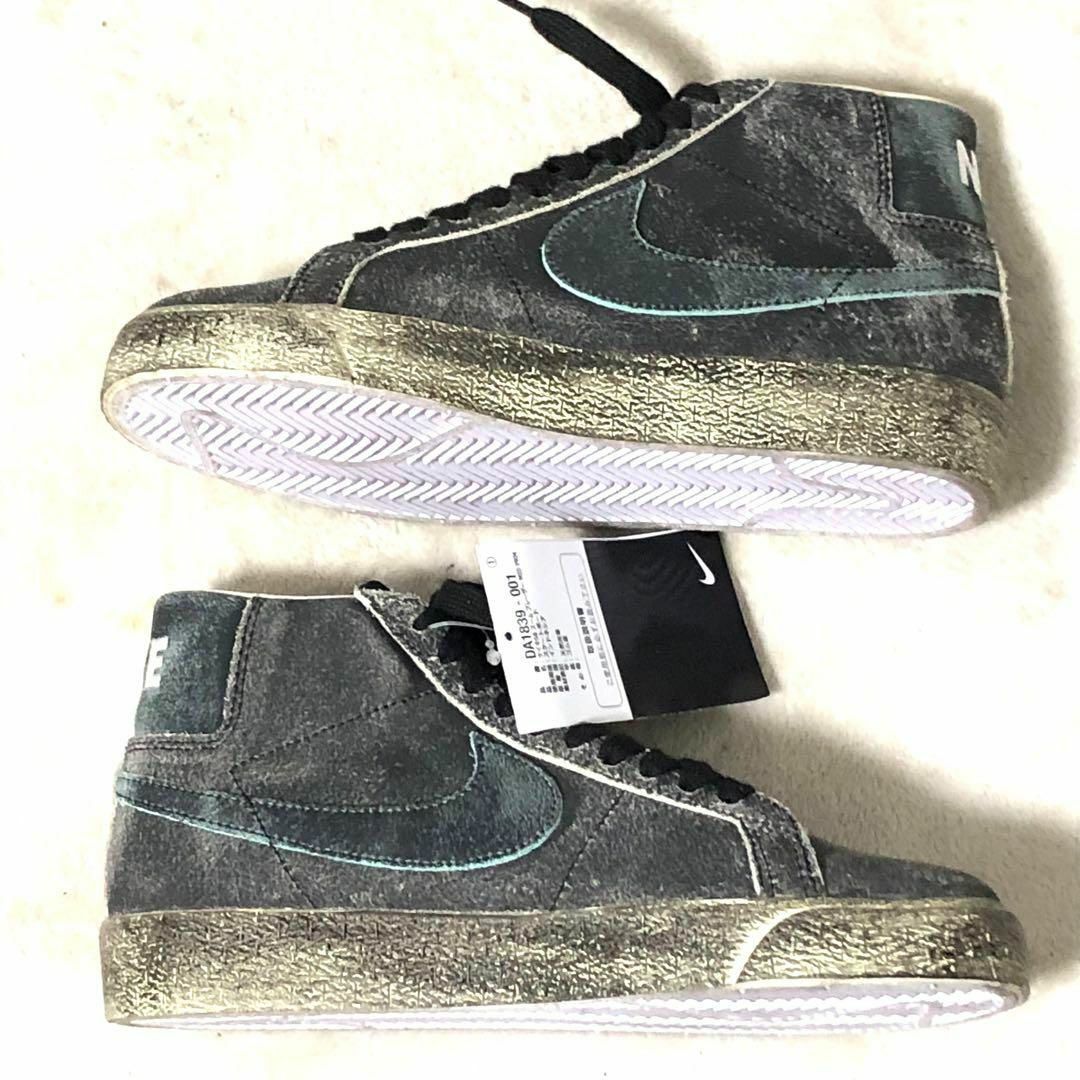 NIKE(ナイキ)のナイキ　スニーカー　ブラック　US6　ZOOM BLAZER MID PRM メンズの靴/シューズ(スニーカー)の商品写真