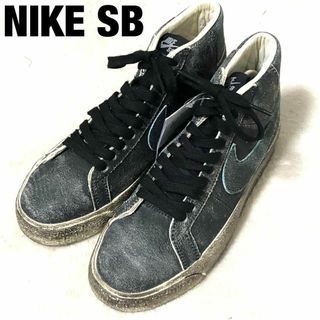 ナイキ(NIKE)のナイキ　スニーカー　ブラック　US6　ZOOM BLAZER MID PRM(スニーカー)