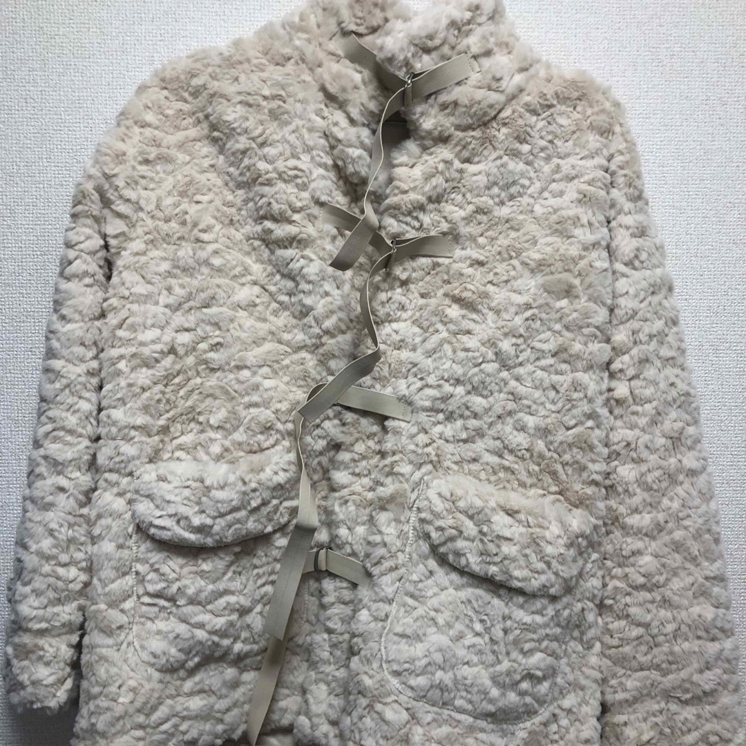 もこもこ コート♡ジャケット レディースのジャケット/アウター(毛皮/ファーコート)の商品写真