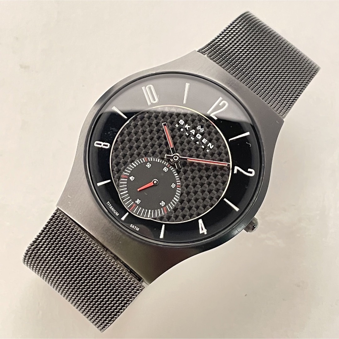 SKAGEN スカーゲン 腕時計 チタン ブラック