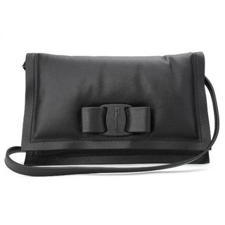 新品 フェラガモ FERRAGAMO ショルダーバッグ FLAP SHOULDER BAG ネロ約-gNERO本体