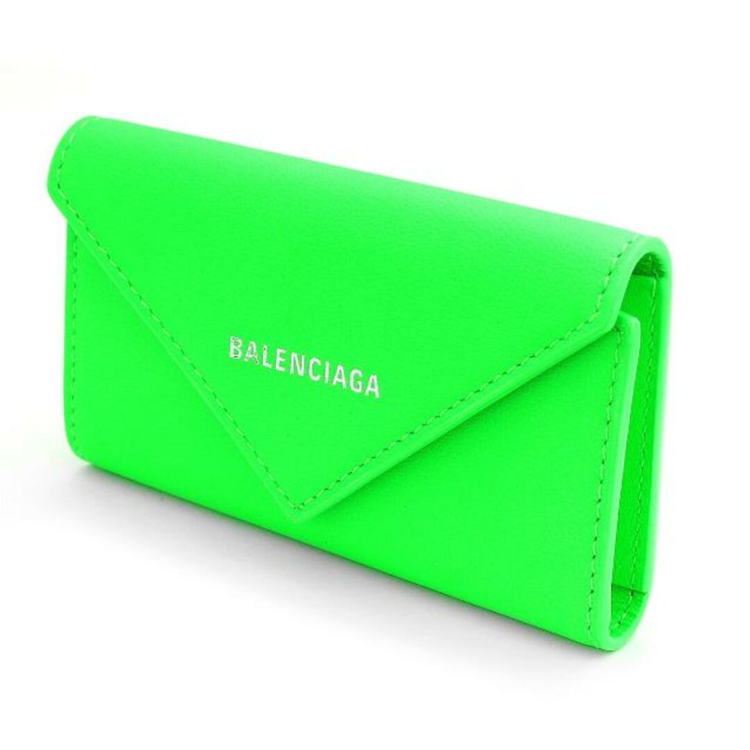 Balenciaga(バレンシアガ)の新品 バレンシアガ BALENCIAGA キーケース ペーパー フロー グリーン レディースのファッション小物(キーケース)の商品写真