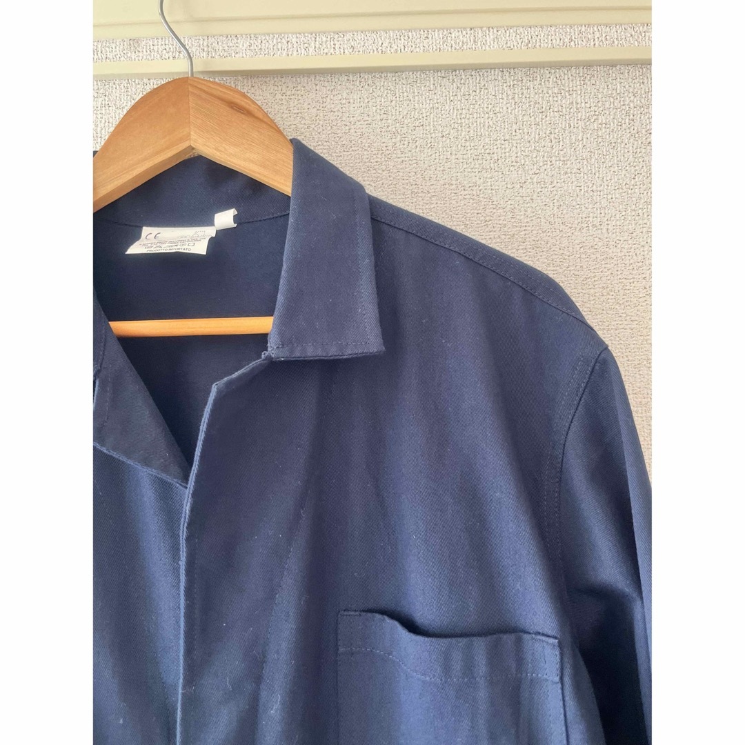 イタリア軍　ステンカラーコート　紺 メンズのジャケット/アウター(ステンカラーコート)の商品写真