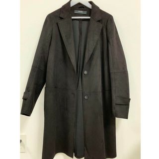 ザラ(ZARA)のザラ　ZARA　スエード　スウェード　ブラック　チェスター　コート(チェスターコート)