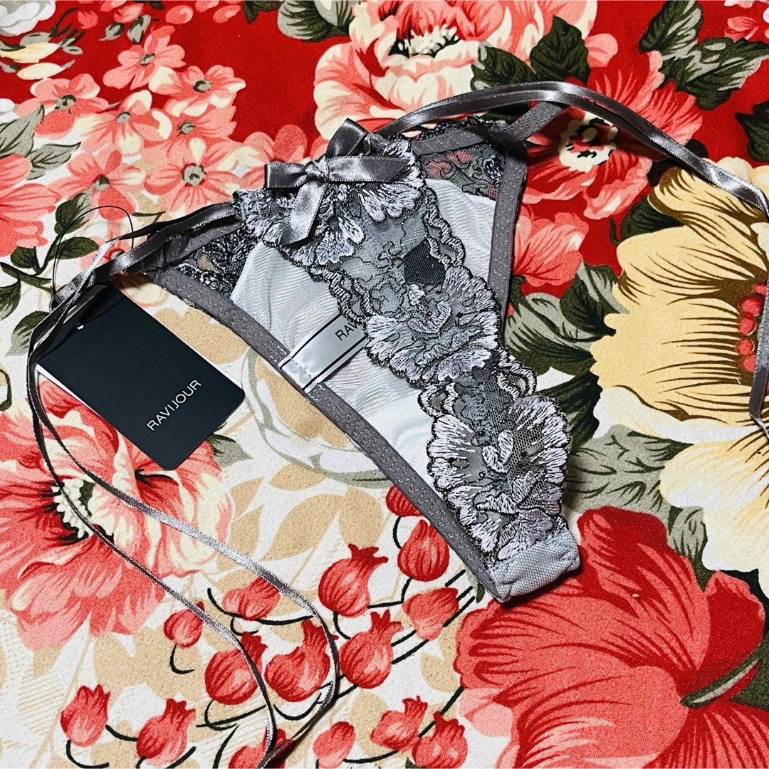 Ravijour - Ravijour☆スモーキーフラワーTバックショーツ☆紐パンツ Ravijour - Ravijour☆スモーキーフラワーTバックショーツ☆紐パンツ