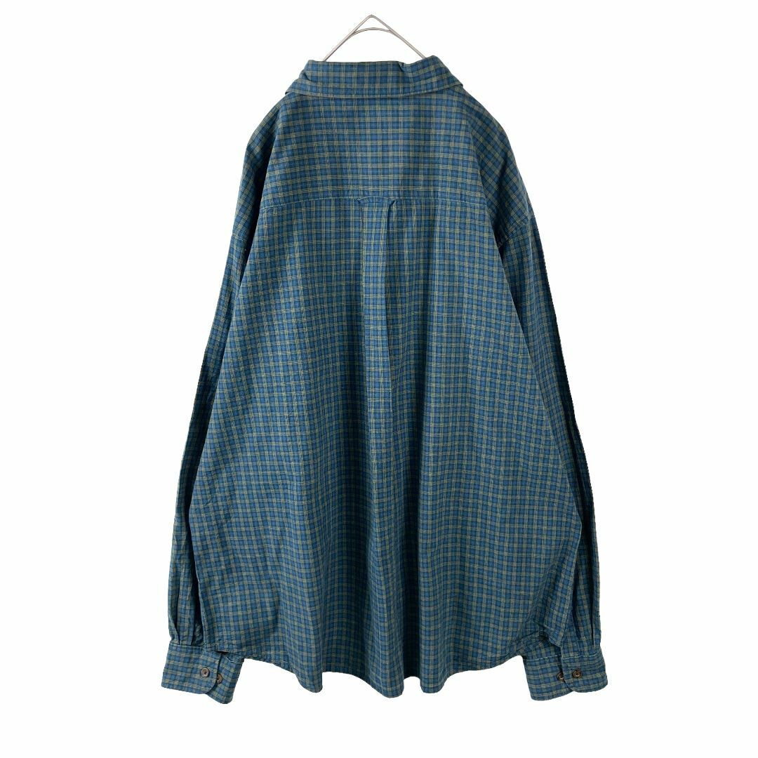 WOOLRICH(ウールリッチ)のビッグサイズ ウールリッチ メンズ 長袖ボタンダウンシャツ 緑 XXL チェック メンズのトップス(シャツ)の商品写真