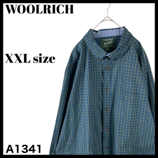 ウールリッチ(WOOLRICH)のビッグサイズ ウールリッチ メンズ 長袖ボタンダウンシャツ 緑 XXL チェック(シャツ)