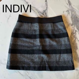 インディヴィ(INDIVI)の新品✨INDIVI インディヴィ　ミニスカート(ミニスカート)