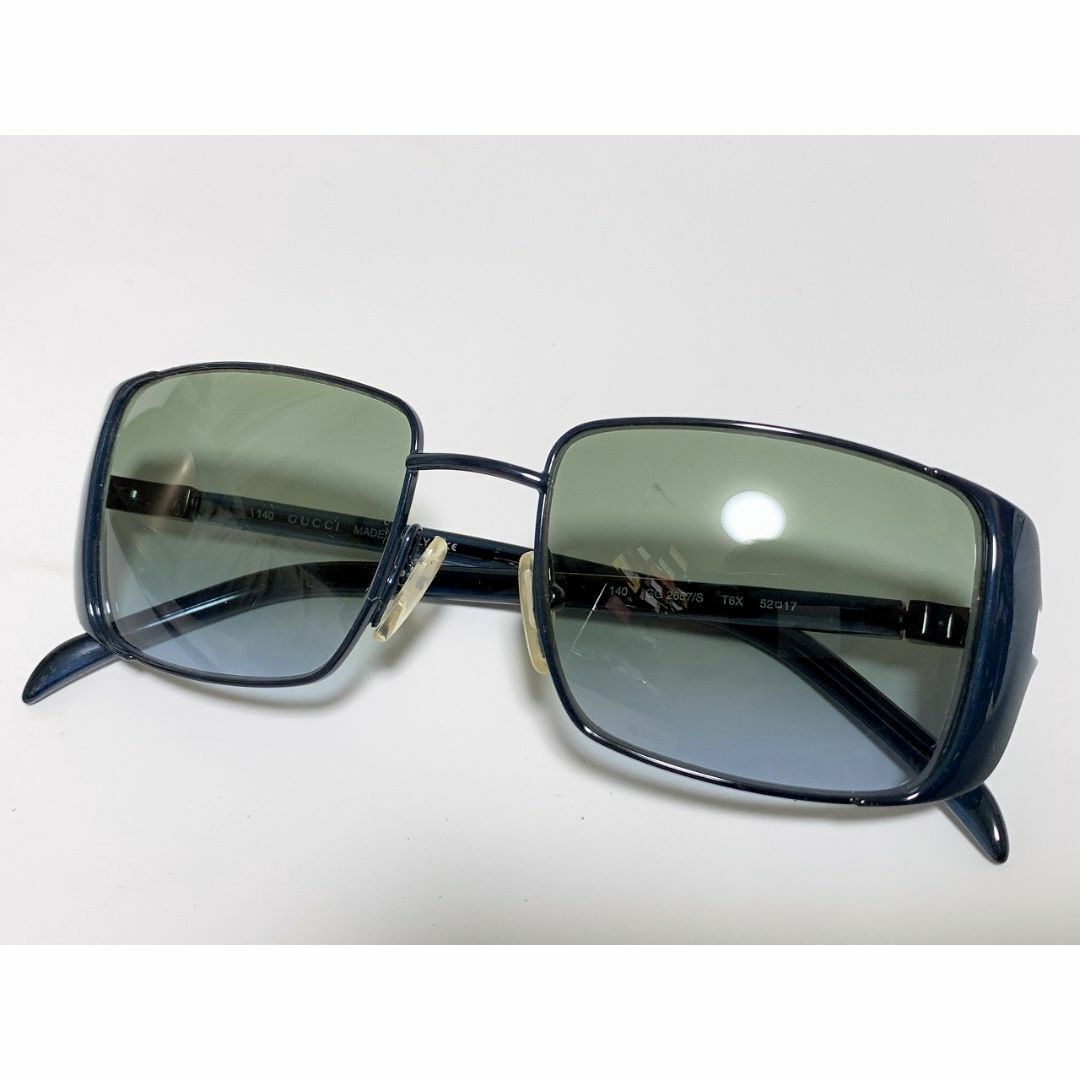 Gucci - GUCCI グッチ サングラス ケース付 ブルー D14の通販 by